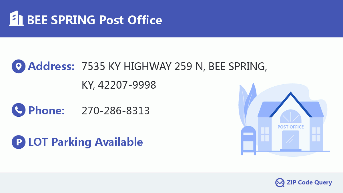 Post Office:BEE SPRING