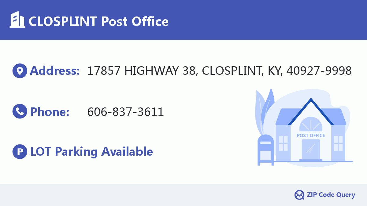 Post Office:CLOSPLINT