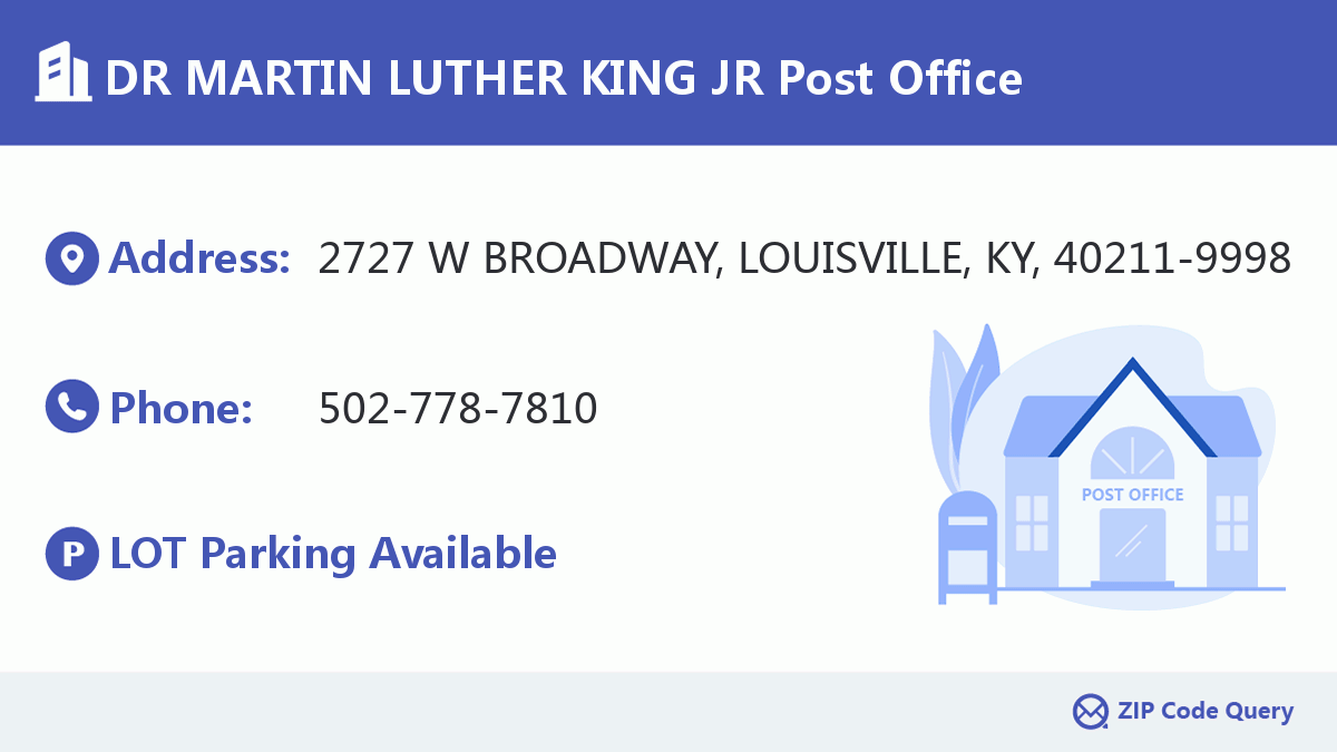 Post Office:DR MARTIN LUTHER KING JR