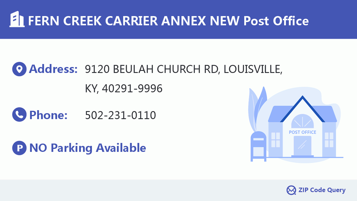 Post Office:FERN CREEK CARRIER ANNEX NEW