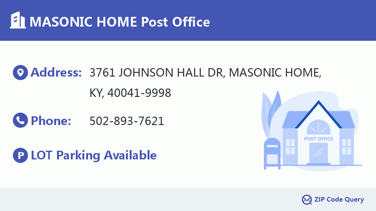 Post Office:MASONIC HOME