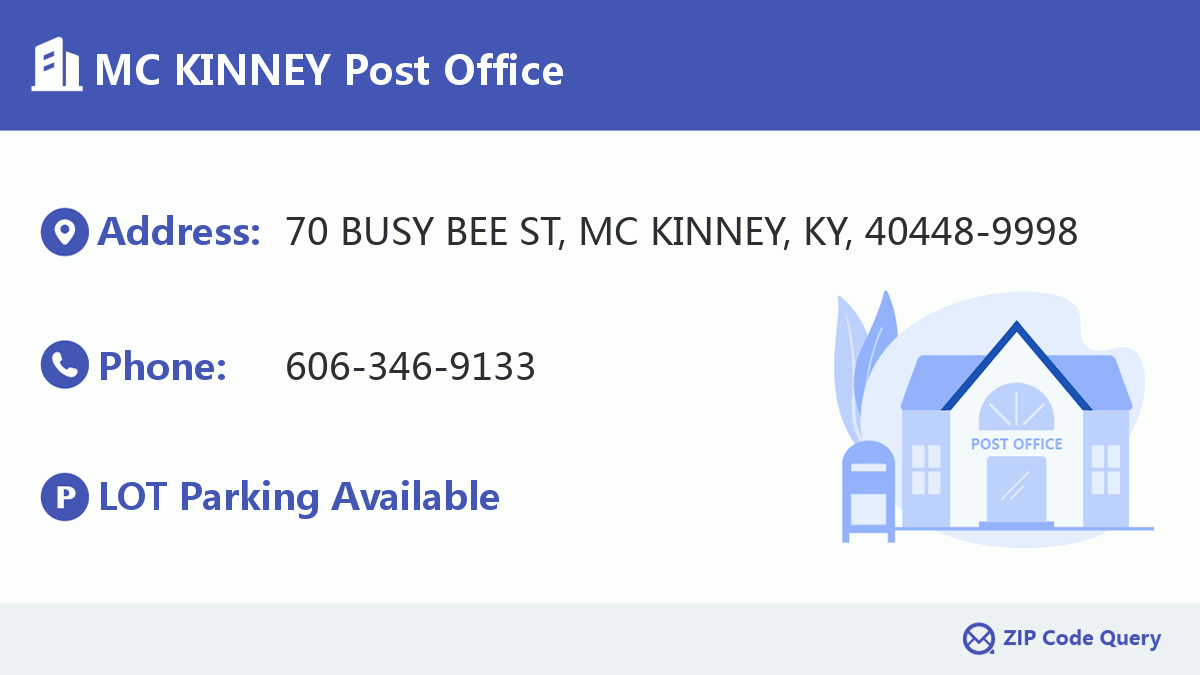 Post Office:MC KINNEY