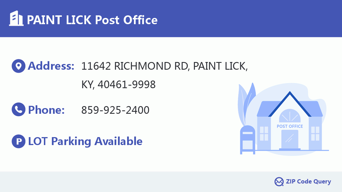 Post Office:PAINT LICK