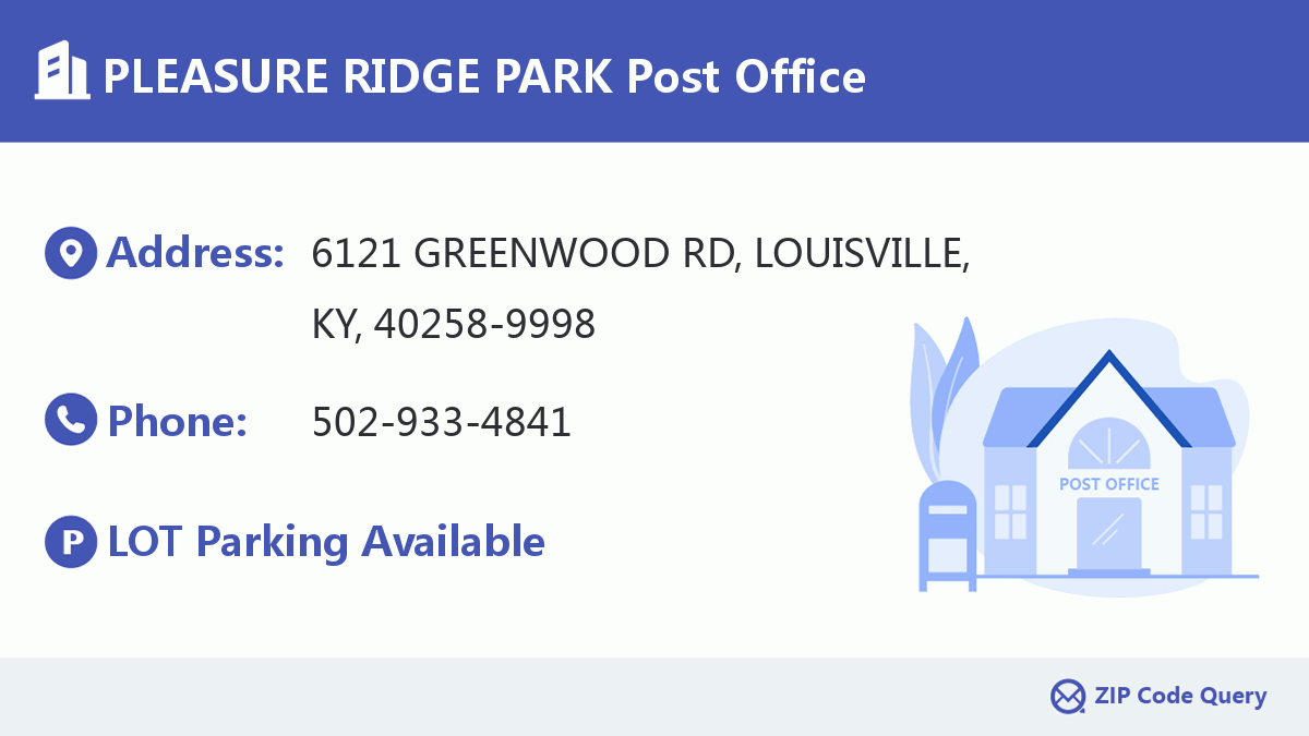 Post Office:PLEASURE RIDGE PARK
