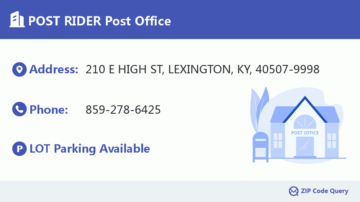 Post Office:POST RIDER