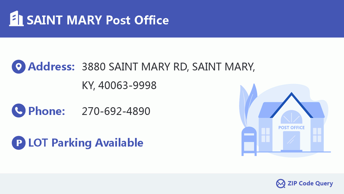 Post Office:SAINT MARY